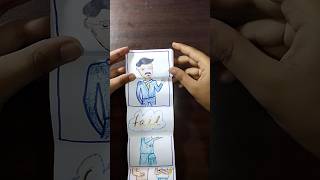 Paper fold drawing art ideas😜😜😜😜😜🥺🥺🥺short paper folddrawing video viral trending [upl. by Amekahs295]