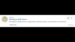 Salesforce Spiff Teams Salesforce Trailhead Answers [upl. by Noral]