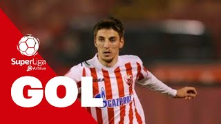 201112 GOL iz kolena Filip Mladenović FK Crvena zvezda [upl. by Baelbeer]