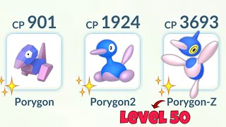 LeveL 50 SHUNDO PORYGONZ family in Pokemon GO [upl. by Nediarb548]