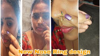 Gold Nose Pin and Gold Nose Ring collection Shopping Vlogs [upl. by Ogilvie]