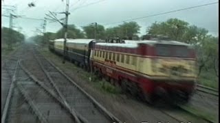 Thundering through Palwal  Bhopal Shatabdi Footplate Aug 1995 [upl. by Zetram]