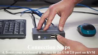 How to Setup a 2 Ports Kvm Switch Correctly [upl. by Anayia]