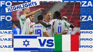 Highlights IsraeleItalia 12  Nations League 202425 [upl. by Saito125]