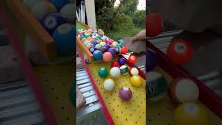 Rain gutter billiard balls The worlds most relaxing wooden marble run asmr☆asmr [upl. by Banebrudge]