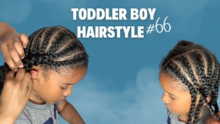 TODDLER BOY HAIRSTYLE 66  TWO STYLES IN ONE BRAIDS AND TWISTS  SUBBIES CHOSE OUR HAIRSTYLE [upl. by Piselli]