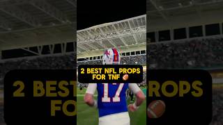 TNF 2 BEST PLAYER PROPS 🏈💰 fantasyfootball football nfl viralshorts trending [upl. by Epillihp]