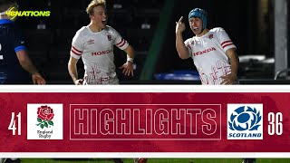 Six Nations U20 Highlights  England v Scotland [upl. by Tamarra]