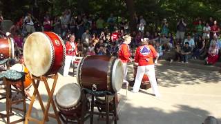 Taiko 4  2012 Spring Festival  Fort Worth Japanese Garden [upl. by Haleak714]