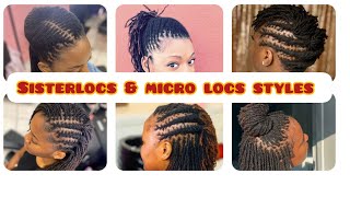 Sisterlocks are a small type of locs which are thinner Sisterlocks Styles how to care for them [upl. by Steere337]