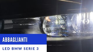 Fari abbaglianti LED BMW serie 3 F3031  Guida Tutorial montaggio  koyoso H7 [upl. by Koo]