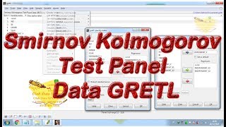 Smirnov Kolmogorov Test Panel Data GRETL [upl. by Agnesse]