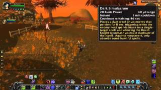 Warcraft  Cataclysm Dark Simulacrum  Death Knight Level 85 Skill  Its like a crap version of Spell Reflect [upl. by Gerita]