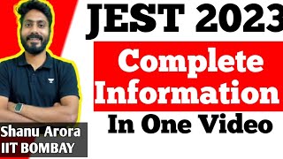 what is Jest exam  JEST 2023 exam complete full information  jest exam kya hai in hindi [upl. by Evette886]