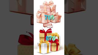 Choose 765 vs 875 and see your surprise gift lock gift try please gift boxing surprise shorts [upl. by Nessa]