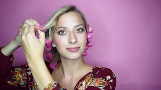 Spoolies Hair Curlers  Original Pink How to Use Heatless Curlers for Beautiful Healthy Hair [upl. by Ellenwad]