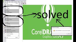 Illegal software Your Product solved FIX SaveCopyExport in corel draw x7 problem solved100Work [upl. by Ellerehs]