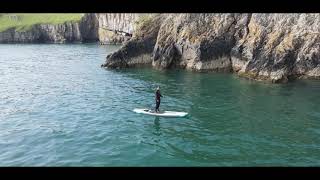 Paddle boarding out of Stackpole Quay to Barafundle [upl. by Pepito232]