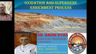 Oxidation amp Supergene Enrichment Process Dr Arun Vyas Asso Prof Geology Govt Bangur College Didwana [upl. by Waiter10]