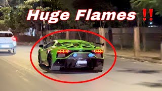 EXTREMELY LOUD NOVITEC SVJ SHOOTING FLAMES  CRAZY FLYBYS amp V12 SOUNDS [upl. by Oicram]