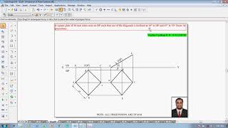 Example 09 on Projection of Plane Surfaces [upl. by Novikoff137]