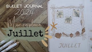 Bullet Journal  Juillet 2024  Plan With Me [upl. by Cchaddie]