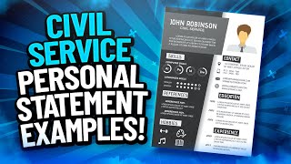 CIVIL SERVICE Personal Statement EXAMPLES Civil Service SUCCESS Profiles amp BEHAVIOURS [upl. by Shepley]