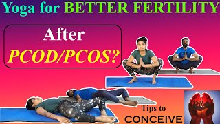 Top 10 Yogasana to get Pregnant  After PCOSPCOD [upl. by Aitam]