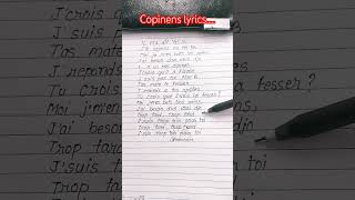 copines part 1 copines lyrics lyricvideo viralshorts [upl. by Eityak]