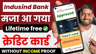 indusind bank credit card apply online  indusind credit card apply online  credit card kaise bana [upl. by Avrom]