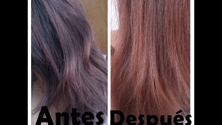 Aclarar el pelo cabello sin decolorar  Color reverse [upl. by Azenav]