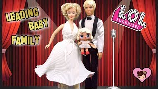 Barbie Doll LOL Family gets a BIG Surprise  Doll Dressing Room amp Miniature Make up [upl. by Akehsay]