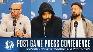 Jason Kidd Spencer Dinwiddie Klay Thompson Post Game vs LAC  121924 [upl. by Coffee965]