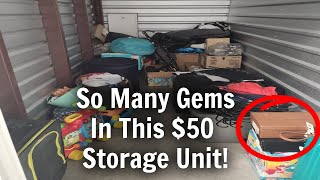 This Storage Unit I Bought For 50 Was Way Worth The Price  So Many Brand Names [upl. by Ataynek222]