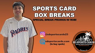 SD SPORTS CARDS 102024 CHROME COSMIC  UPDATE  MORE WROB boxbreak sportscards liveboxbreaks [upl. by Micky870]