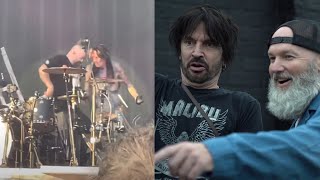 Motley Crues Tommy Lee Caught Using Pre Recorded Drums [upl. by Heng124]