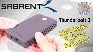 Sabrent Thunderbolt 3 ToolFree DUAL NVMe Enclosure  REVIEW [upl. by Whit251]