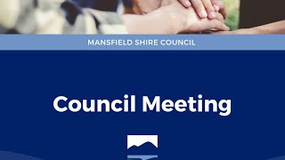 Mansfield Shire Council Meeting  10 December 2024 [upl. by Lenes568]