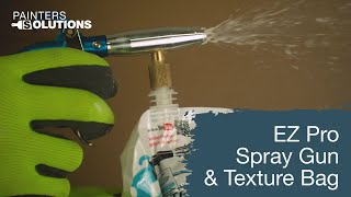 Spraying texture with EZ 😉 EZ Pro gun and texture bag  slow motion [upl. by Love]