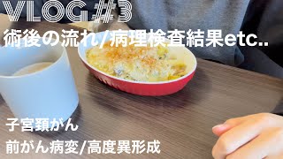 VLOG ♯3【子宮頸がん・高度異形成】病理検査結果は如何に！？ [upl. by Illene951]