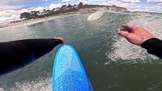 Surfing Cornwalls fickle South Coast Beaches  A Local Affair  Calm Before The Storm  POV Surfing [upl. by Aleakam]