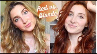 PROS AND CONS OF GOING RED  WHY I WENT BACK BLONDE [upl. by Ardnuhsor]