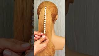 Coletas elegantes 💃🏼 shortvideo hairstyle ponytail [upl. by Ardnohsed720]