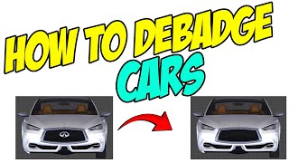 How To Debadge Cars  Zmodeler3 Tutorial [upl. by Ahcsim]