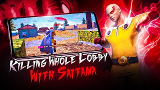 WIPING WHOLE LOBBY WITH SAITAMA🔥  SOLO VS SQUAD FULL MAP🪂 [upl. by Lamphere411]