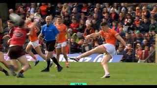 BIG HIT  ARMAGH V DOWN  2024 ULSTER FOOTBALL CHAMPIONSHIP [upl. by Nylorahs197]