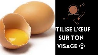 REDONNER VIE A VOTRE VISAGE AVEC 1 oeuf 🥚 FEMME D’EXCEPTION [upl. by Daisie]