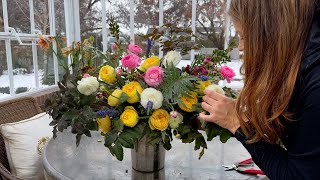 Make a Cut Flower Arrangement with Me 💐✂️🥰  Garden Answer [upl. by Naerad]