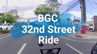 Manila Virtual Ride 124 Bonifacio Global City [upl. by Epoillac]