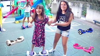 APRENDI A ANDAR DE HOVERBOARD ★ Diversão Desafios e Festa com amigas YOUTUBERS do RJ [upl. by Larrabee]